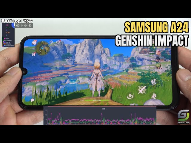 Samsung Galaxy A24 test game Genshin Impact Max Graphics | Highest 60FPS