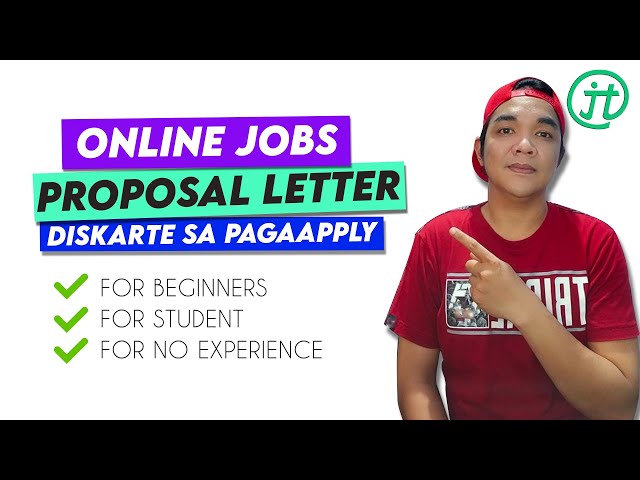 ONLINE JOBS Proposal Letter Strategy For Beginners Homebased Job Philippines