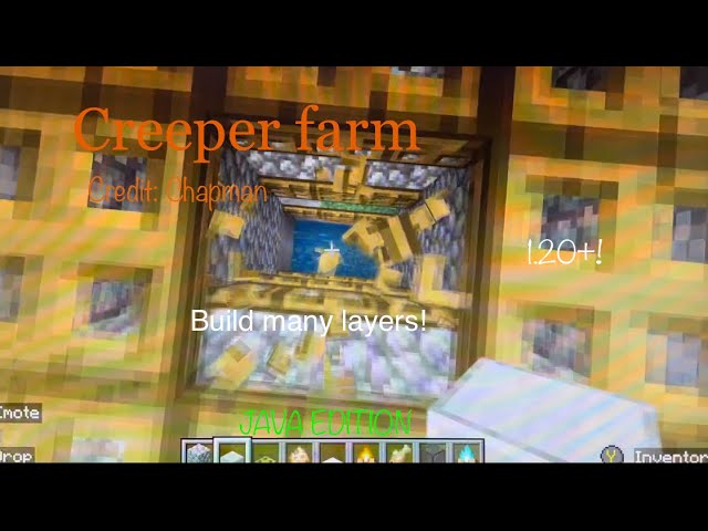 How to make a creeper farm in Minecraft | JAVA EDITION | 1.20+!