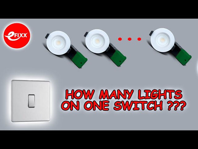 How many lights can you connect to a light switch?