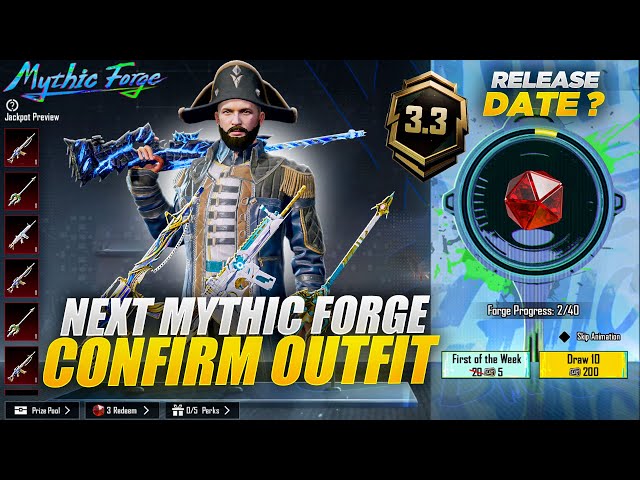 Next Mythic Forge Leaks | Next Mythic Outfits |Release Date | PUBGM