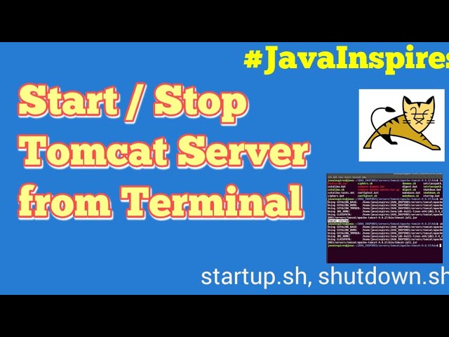 Start / Stop Tomcat Server From Terminal In Ubuntu