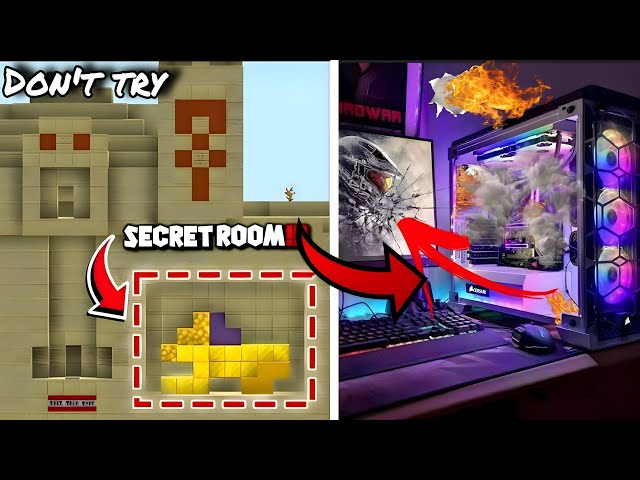 This Minecraft Secret Room Seed DAMAGE Your PC