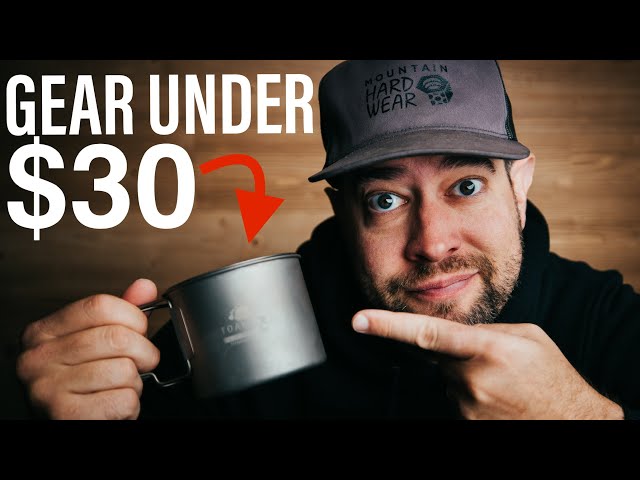 6 things UNDER $30 I take on EVERY trip! BUDGET GEAR!!