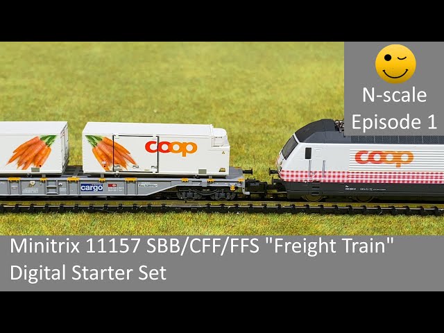 Minitrix 11157 SBB/CFF/FFS "Freight Train" Digital Starter Set (N-scale Episode 1)