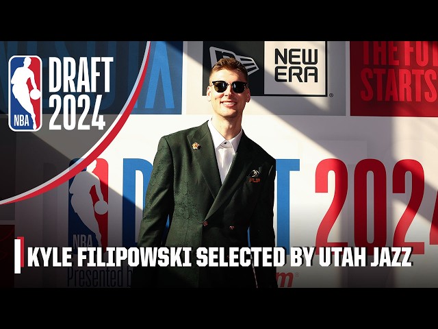 The Utah Jazz select Kyle Filipowski with the No. 32 pick in the 2024 NBA Draft | NBA on ESPN