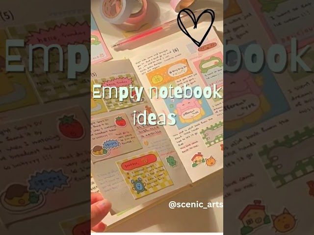 empty notebook ideas for you #art #viral#shorts