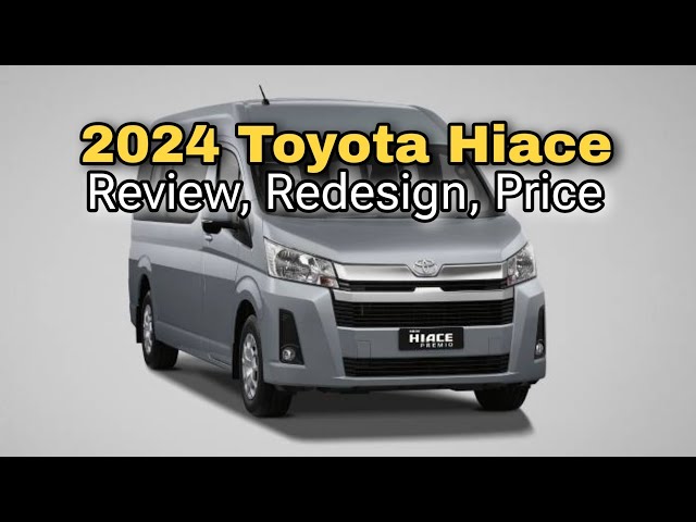 First Class Luxury VAN All New 2024 Toyota HiAce Luxury