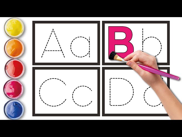 Learn the Alphabet A to Z Coloring and Drawing - Fun Educational Activity for Kids
