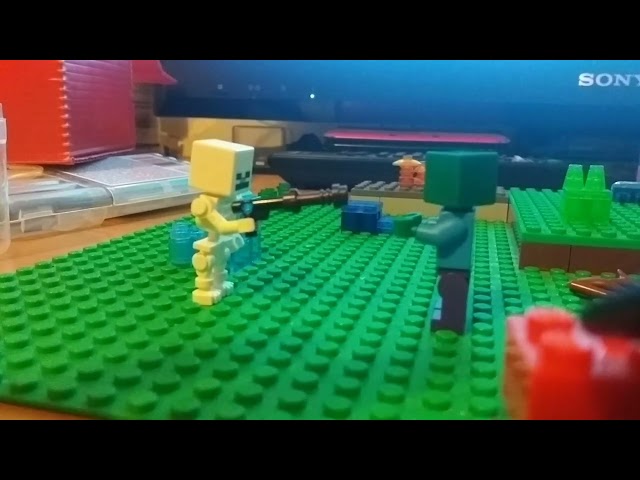 Lego Minecraft Stop-Motion (Sniper duel be like)