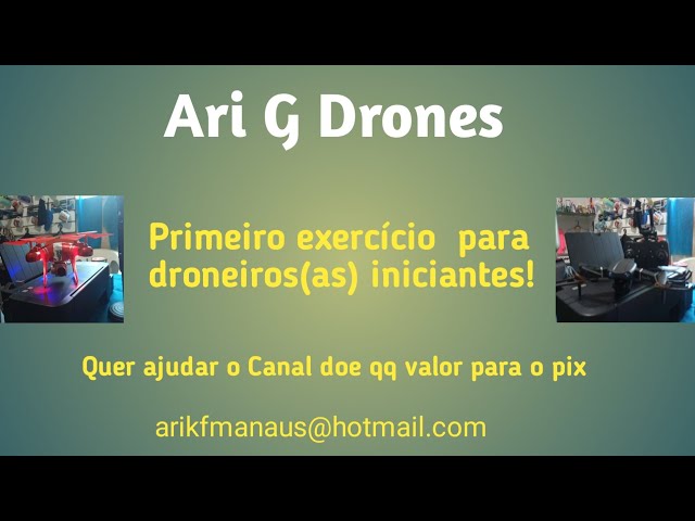 Primeiro exercício para droneiros e droneiras iniciantes.