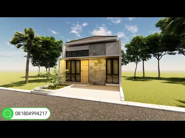 Desain rumah type 36 minimalis luas tanah 60 m²