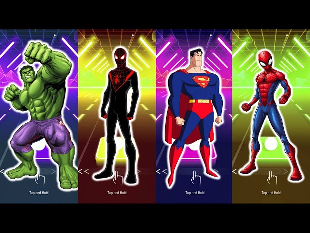 MEGA Stream, DC Marvel Tiles Hop, Miles Morales vs Spider Gwen vs SpiderMan vs Venom