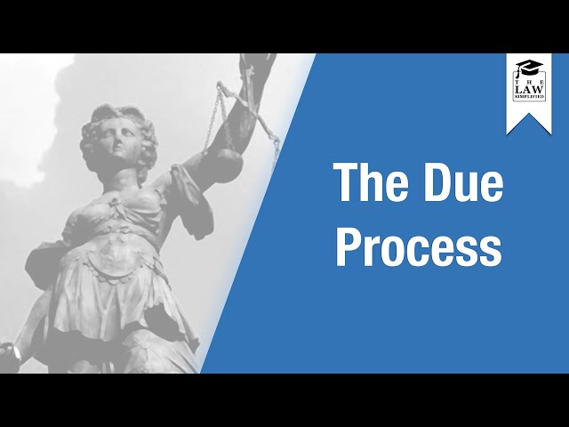 English Legal System - Article 6 & The Due Process