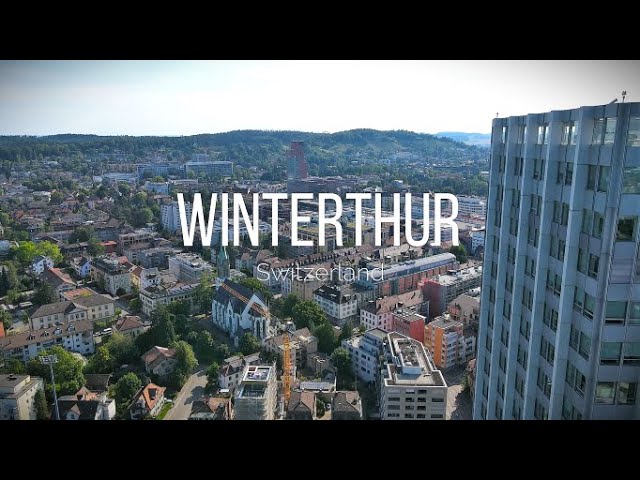 Winterthur - Switzerland 4K - Drone Flight