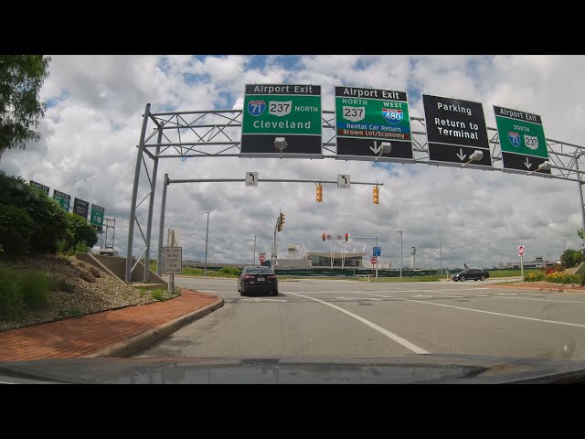 Driving from Cleveland Hopkins Airport to the Cleveland Zoo - Ohio