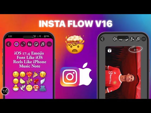 iOS 17.4 New Emojis with iOS Fonts 🔥 | InstaFlow V16 New update 🫂
