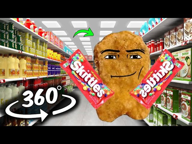 Skittles MEME: Gegagedigedagedago want some skittle But it's 360 degree video