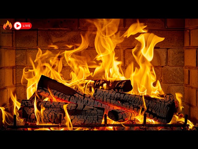 Fireplace 12 Hours 🔥 Fire Background 🔥Cozy Fireplace Ambiance with Crackling Fire Sounds