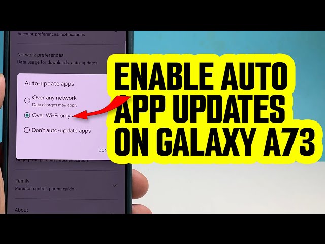 How To Enable or Disable Auto Updates For Apps and Firmware On Samsung Galaxy A73