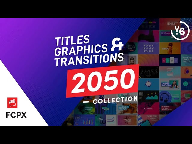 Best Titles Graphics & Transitions Bundle for FCPX I FCPX Titles Graphics & Transitions