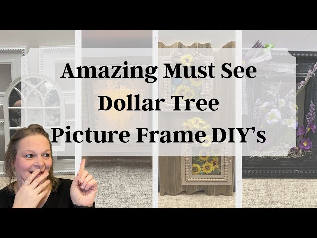 MUST SEE!!!! Dollar Tree Picture Frame DIY's | Dollar Tree Lantern DIY | Sunflower DIY | #DARUITE