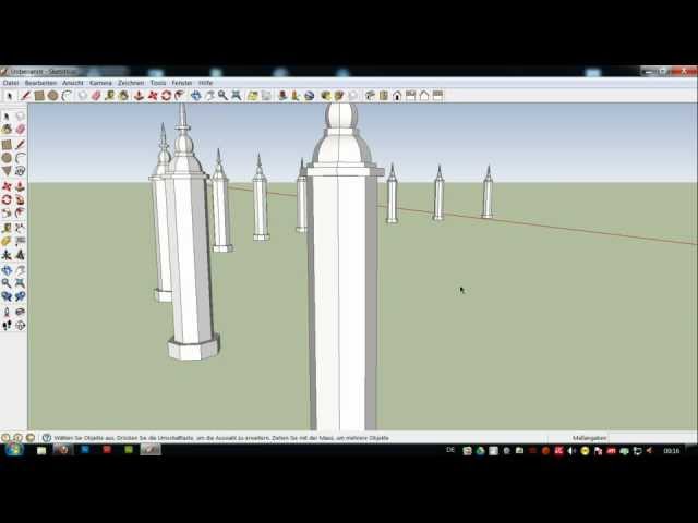 Sketchup Tipp runde Türme/ Säulen