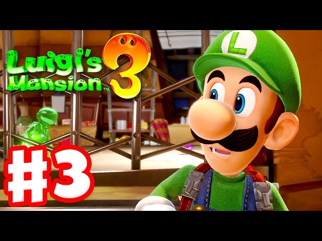 Luigi's Mansion 3 - Gameplay Walkthrough Part 3 - Luigi & Gooigi! 3F Hotel Shops! (Nintendo Switch)