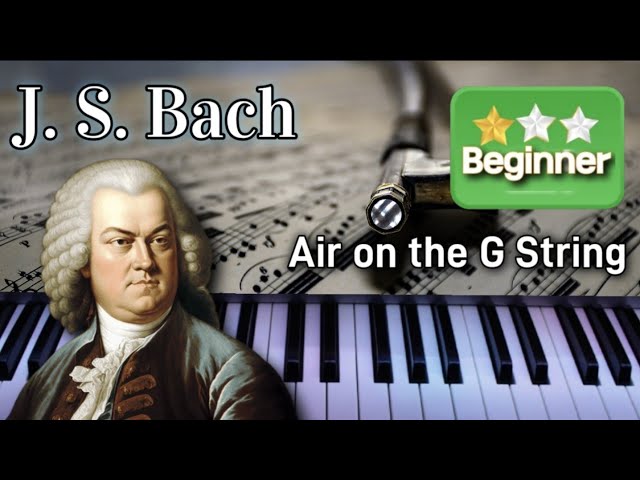 Air on the G String - Bach | EASY Piano Tutorial | Sigla Super Quark