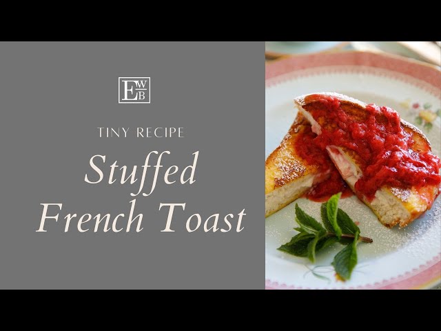 Ricotta Stuffed French Toast with Strawberry Sauce #shorts