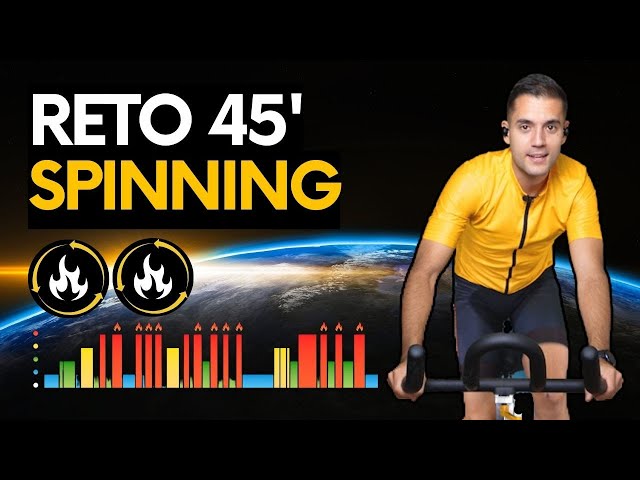 🔥 Clase GRATIS de Spinning 10 🚴‍♀️| Clase de spinning 45 minutos | Clase de spinning en español |