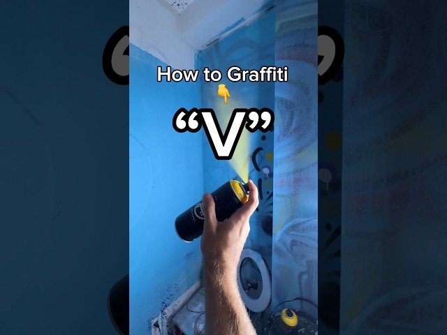 How to easy graffiti letter “V” 👈 #graffiti