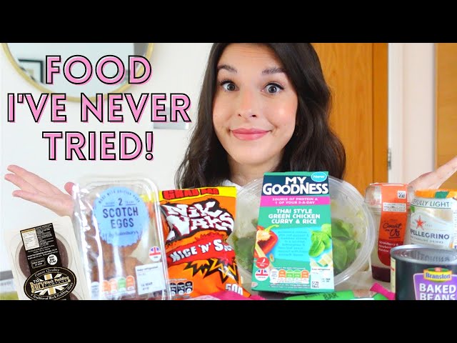 Eating Food I've NEVER Tried For 24 Hours!