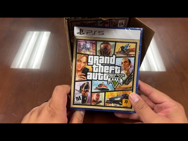 Grand Theft Auto V PlayStation 5 Case Pack Unboxing