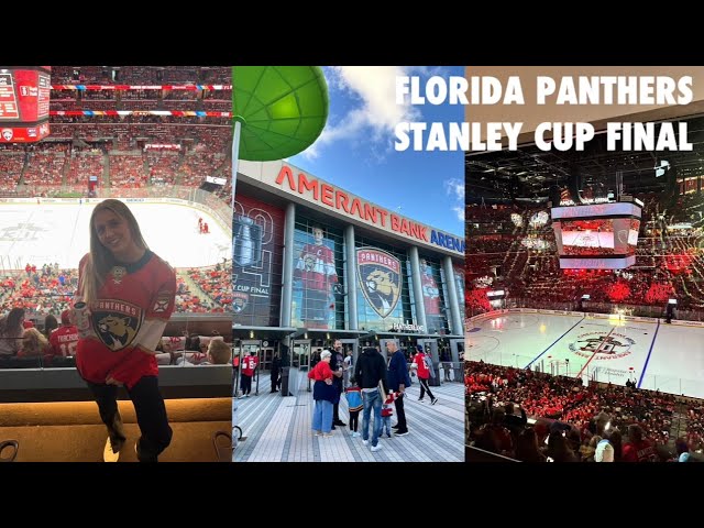 FLORIDA PANTHERS STANLEY CUP FINAL | come with me to my first ice hockey game with Celsius!