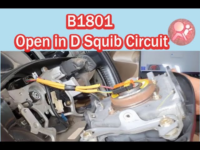B1801 Open in D Squib Circuit (TOYOTA TACOMA 2005, SRS)