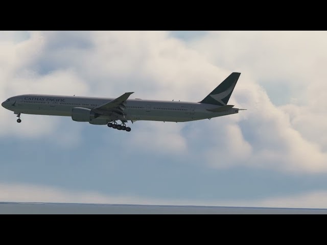 First landing with PMDG Boeing 777--300ER from Boeing Airfiled at Tokyo Henada