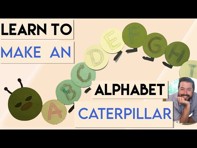 Make an ALPHABET CATERPILLAR | alphabet caterpillar CRAFT | alphabet craft ideas | cricut kids craft