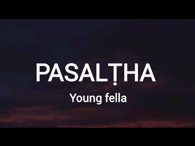 Young Fella - Pasalṭha (Lyrics video)
