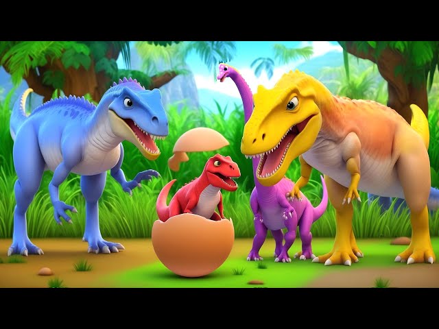 Jurassic Zoo Adventures: T-Rex Egg Hatching - Funny Dinosaur Cartoons 2024!