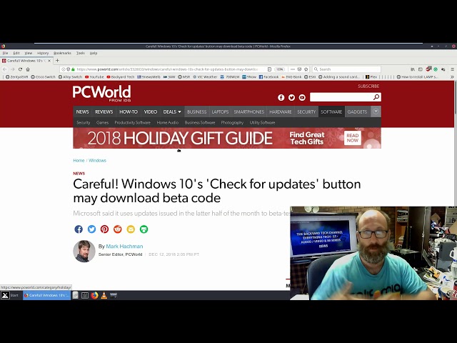 Backyard Tech News - Windows update button issues