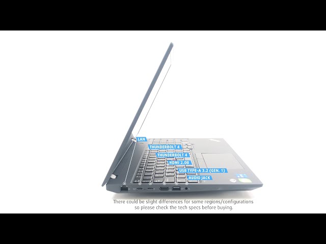 🔄 Lenovo ThinkPad P16s Gen 1 - Ports info and 360º look
