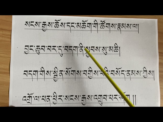 How to read Tibetan