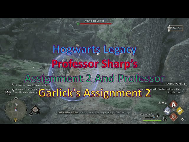 Hogwarts Legacy Professor Sharp's Assignment 2 And Professor Garlick's Assignment 2