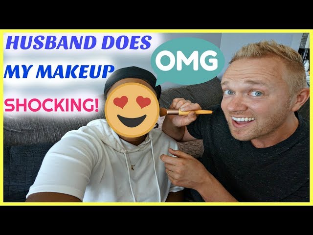 husband does my makeup challenge