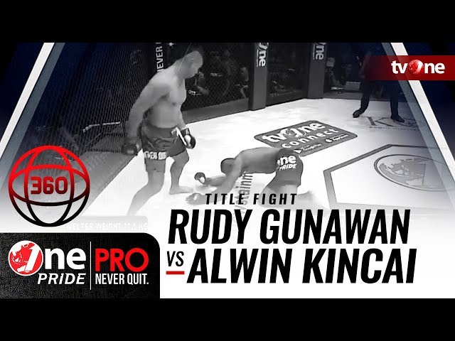 [360°] Rudy Gunawan vs Alwin Kincai || One Pride Pro Never Quit #23 - Welterweight Title Fight