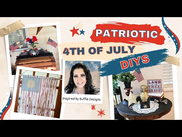 Thrifted PATRIOTIC 4th of July DIYs!  #patriotic #4thofjuly