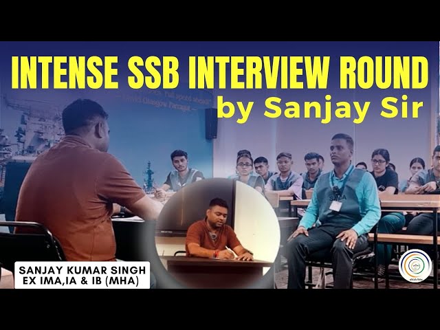 INTENSE SSB INTERVIEW ROUND BY SANJAY SIR I #savda #ssb2024 #cds #sanjaysir #mock #ssbinterview
