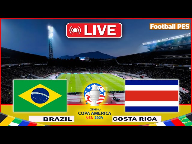 BRAZIL vs COSTA RICA - Copa America 2024 | Group Stage | Full Match | Live Football Match"
