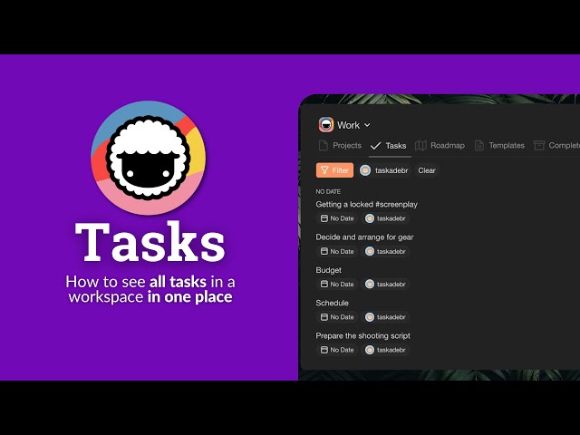 How to view all Workspace tasks in Taskade